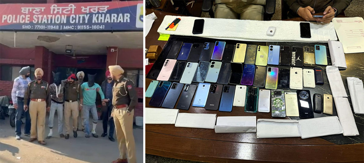 Kharar police arrest three members of mobile phone theft gang